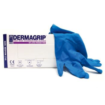 TPC - 33268 - Glove Exam Latex Hr Dermagrip Medium 50 