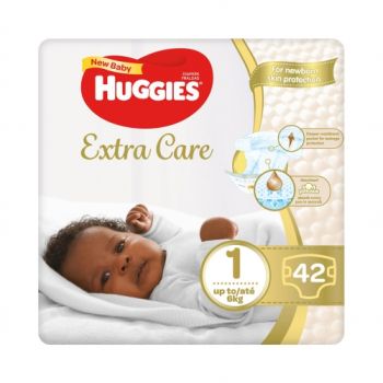 TPC - 86786 - Huggies Extra Care New Baby Size 1  42pk