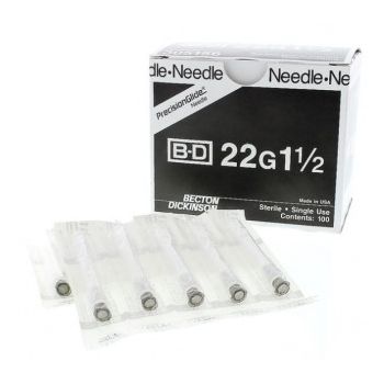 TPC - 93595 - Needle 22gx25mm Healthease Black 100 