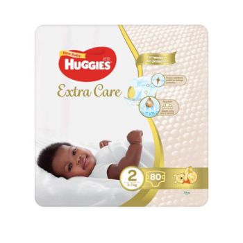 TPC - 93821 - Huggies Extra Care Size 2 Pack Of 80