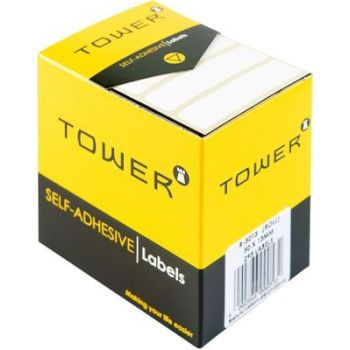 TPC - 96380 - Tower White Roll Labels 20x75mm Rectang