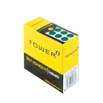 TPC - 96424 - Tower White Roll Labels 19mm Round