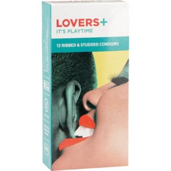 TPC - 84376 - Condom Lovers Plus Ribbed & Studded 12