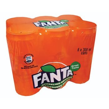 TPC - 91088 - Fanta Orange Can 6x300ml  