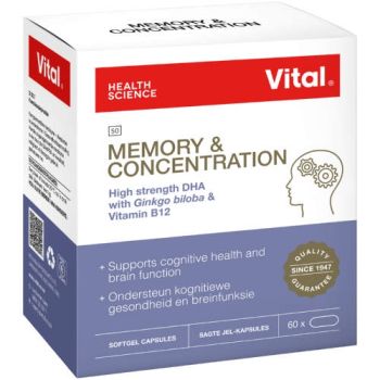 TPC - 91625 - Vital Hs Memory & Concentration Caps 60